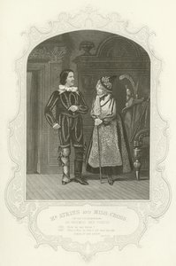 Mr Atkins and Miss Cross as Grumio and Curtis, The Taming of the Shrew by Joseph Kenny Meadows